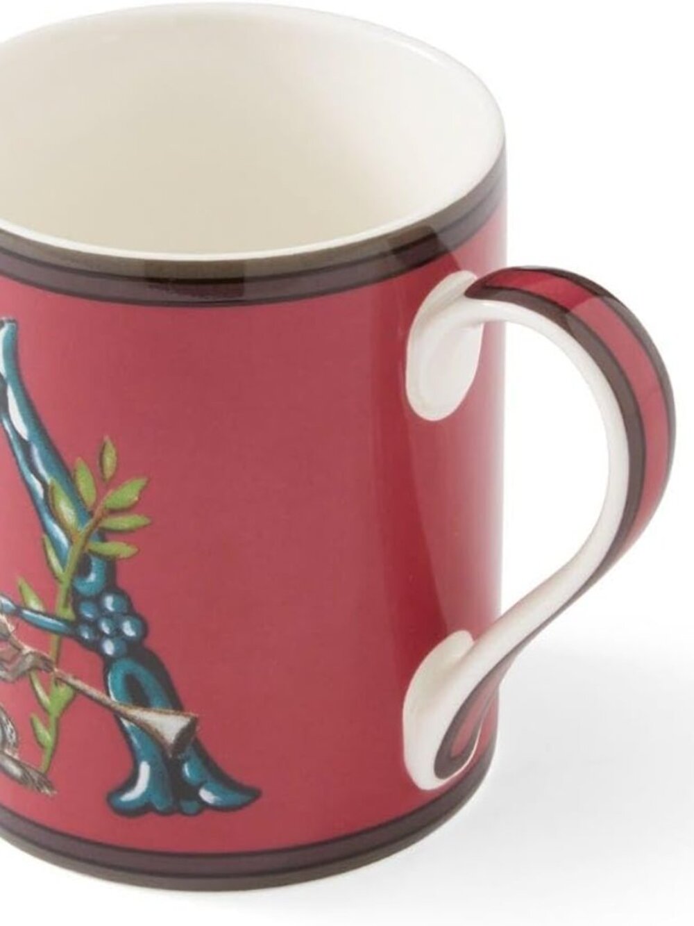 SPODE Kit Kemp Letter "A" Alphabet Mug 12 oz. in Red New in Gift Box NWT - Picture 6 of 7